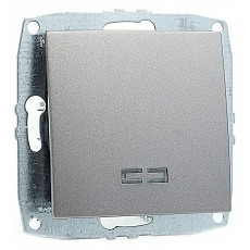Выключатель одноклавишный с подсветкой без рамки mono electric despina - larissa 500-002425-101